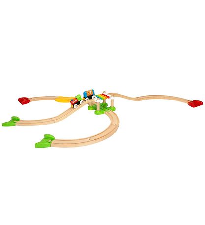 BRIO MY FIRST Togbane - 18 dele - Multifarvet 33727