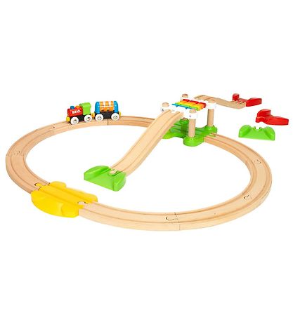 BRIO MY FIRST Togbane - 18 dele - Multifarvet 33727