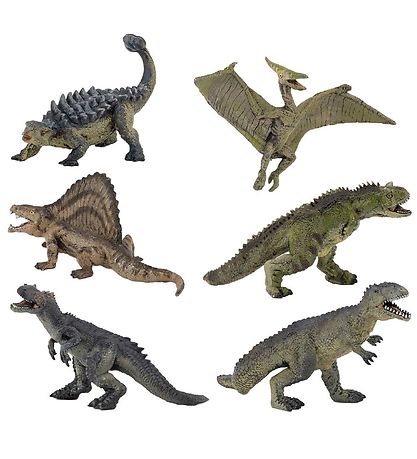Papo Mini Dinosaurusst 1 - 3-5 cm - 6 dele