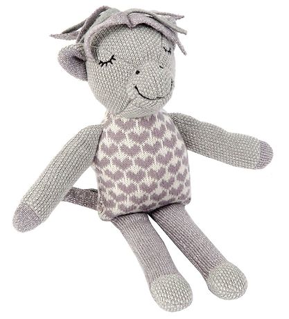 Smallstuff Aktivitetsbamse - Hest - 26 cm - Blue Rose/Silver
