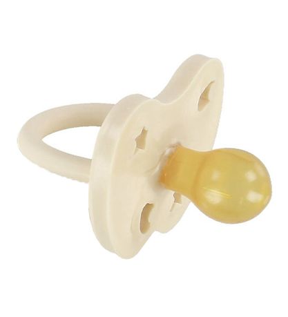 Hevea Sut - 0-3 mdr - Naturgummi - Milky White m. Måne/Stjerner