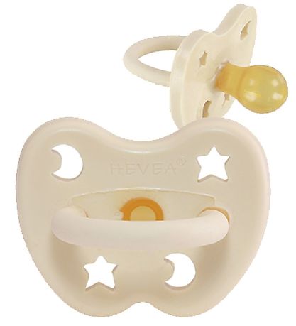 Hevea Sut - 3-36 mdr - Naturgummi - Milky White m. Stjerne/Mne