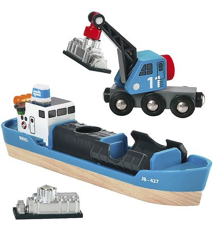 BRIO World Fragtskib og Kran - Bl 33534