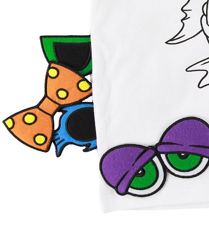 Stella McCartney Kids T-shirt - Hvid m. Fisk/Patches