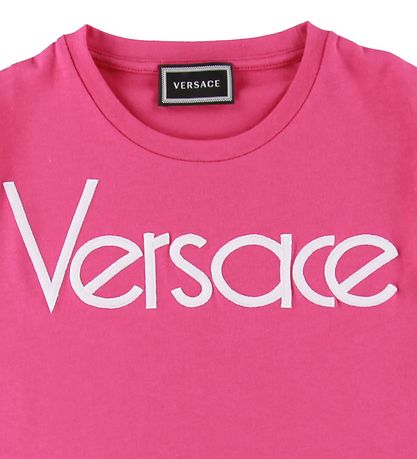 Versace T-shirt - Fuchsia m. Logo
