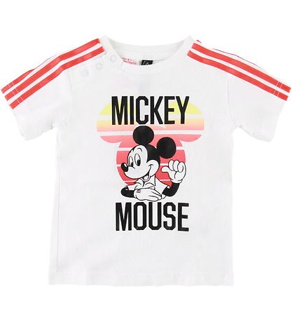 adidas Performance Shortssæt - Mickey Mouse - Hvid/Gråmeleret