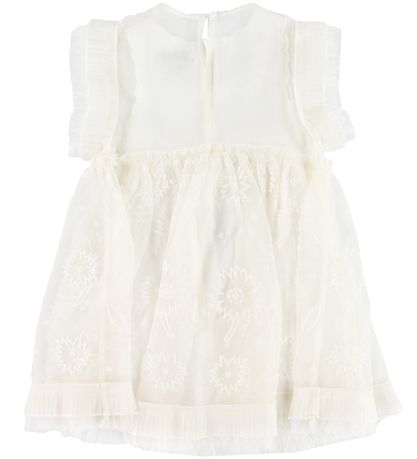 Stella McCartney Kids Kjole - Hvid m. Blomster