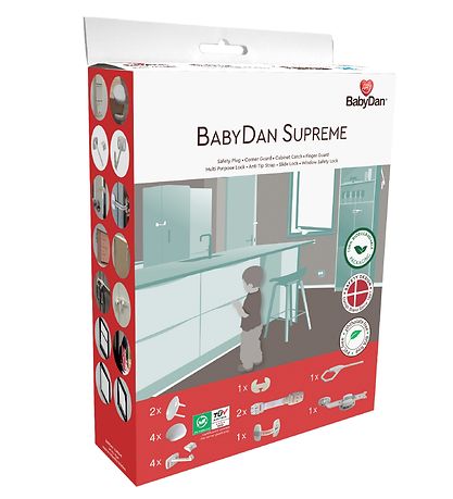 BabyDan Brnesikring - Supreme - 16 dele - Hvid