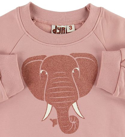 DYR-Cph  Sweatshirt - DYRBellow - Rose Glow m. Elefant/Glimmer