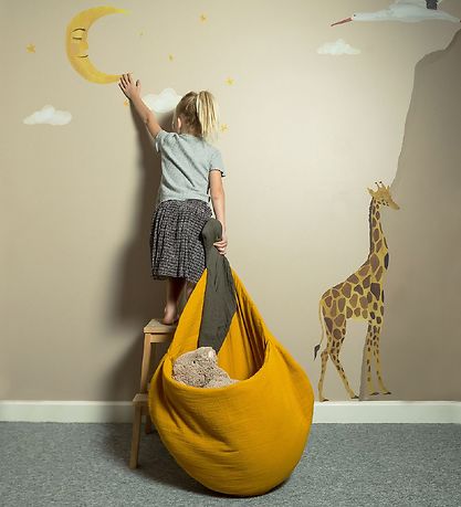 That's Mine Wallstickers - Måne - Gul