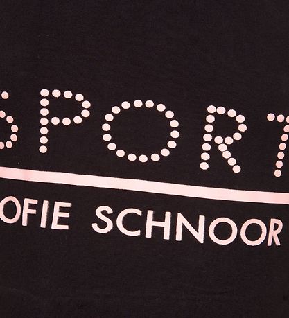 Sport by Sofie Schnoor Top - Pi - Sort/Rosa m. Logo