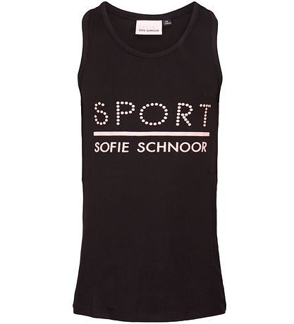 Sport by Sofie Schnoor Top - Pi - Sort/Rosa m. Logo