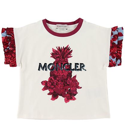 Moncler St - T-shirt/Shorts - Completo - Creme/Bl