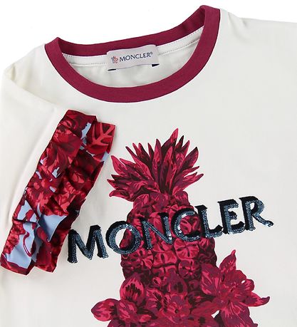 Moncler St - T-shirt/Shorts - Completo - Creme/Bl