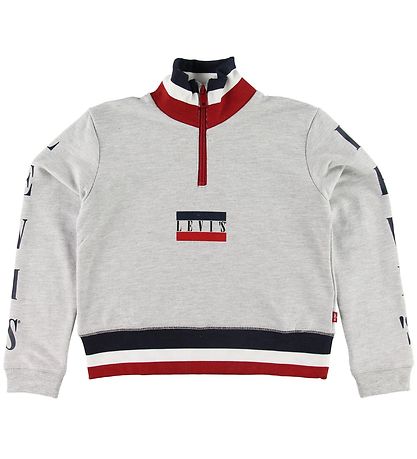 Levis Sweatshirt - Half Zip - Grmeleret