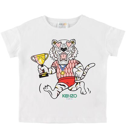 Kenzo T-shirt - Exclusive Edition - Hvid/Rosa m. Medalje