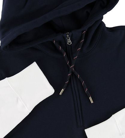 Champion Fashion Httetrje - Half Zip - Navy/Hvid