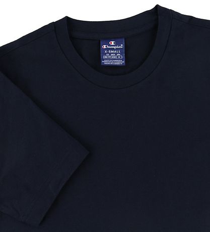 Champion Fashion T-shirt - Navy/Hvid m. Logo