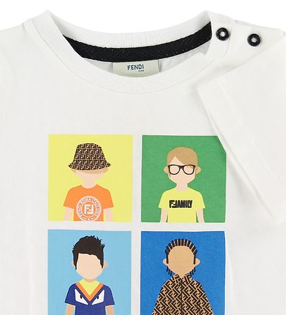 Fendi T-shirt - Hvid m. Fendi Family