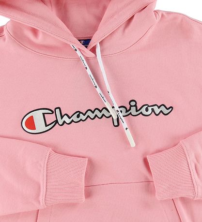 Champion Fashion Hættetrøje - Pink m. Logo