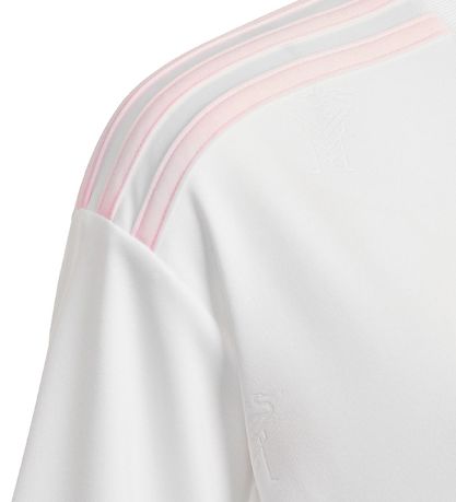 adidas Performance T-shirt - Hvid m. Pink Print