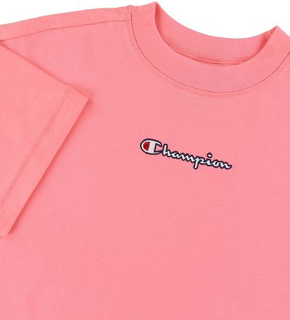 Champion Fashion T-Shirt - Crop - Pink m. Logo