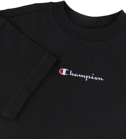 Champion Fashion T-Shirt - Crop - Sort m. Logo
