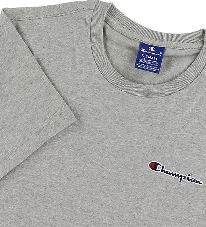 Champion Fashion T-Shirt - Grmeleret m. Logo