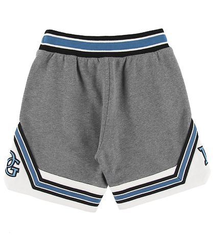 Dolce & Gabbana Sweatshorts - Grmeleret m. Hvid/Bl