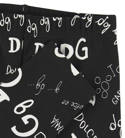 Dolce & Gabbana Leggings - Sort m. Print