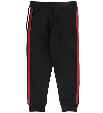 Moncler Sweatpants - Sort m. Rd Stribe