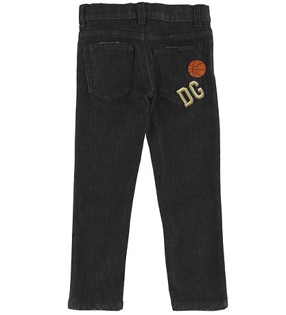 Dolce & Gabbana Jeans - Sort Denim m. Basketbold