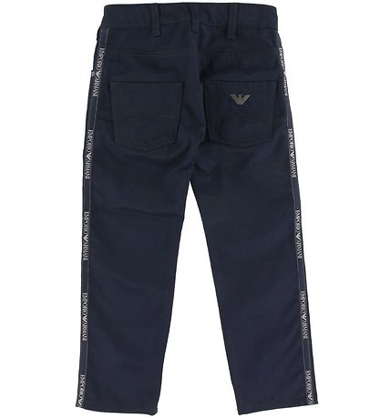 Emporio Armani Bukser - Navy m. Stribe