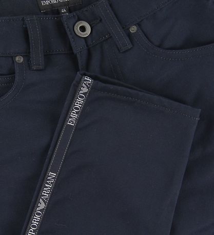 Emporio Armani Bukser - Navy m. Stribe