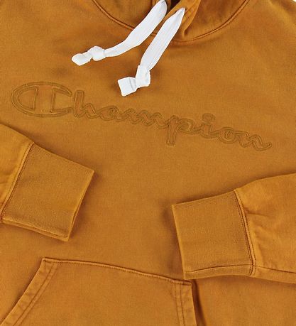 Champion Fashion Hættetrøje - Brændt Orange m. Logo