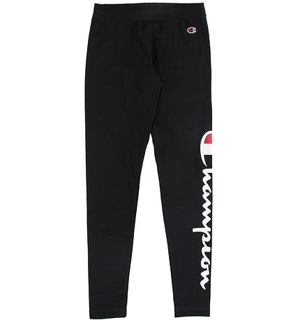 Champion Fashion Leggings - Sort m. Logo