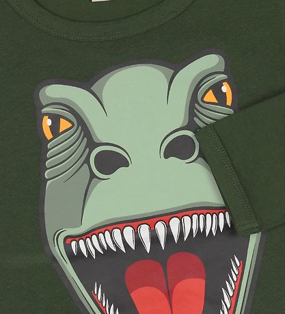 DYR Bluse - DYRRoar - Grn m. Dinosaurus