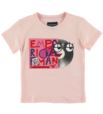 Emporio Armani T-shirts - 2-pak - Navy/Rosa m. Print
