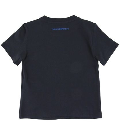 Emporio Armani T-shirt - Navy m. Pink/Guld