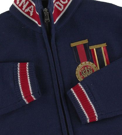Dolce & Gabbana Cardigan - Uld - Navy m. Patches