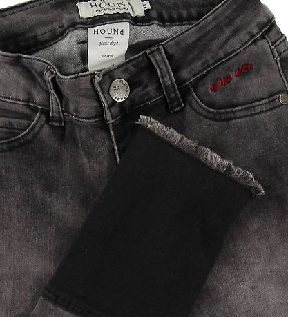 Hound Jeans - Paint - Ankle Fit - Black Used Denim