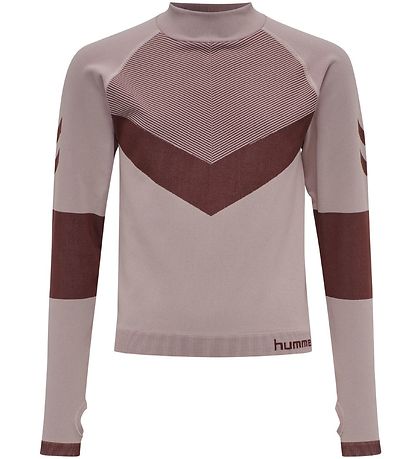 Hummel Bluse - HMLKith - Cropped - Gammelrosa m. Bordeaux