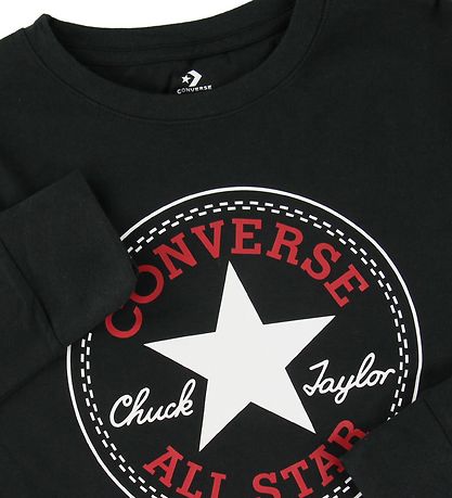 Converse Bluse - Sort m. Logo