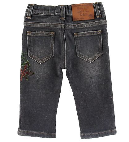 Dolce & Gabbana Jeans - Antracit m. Broderi