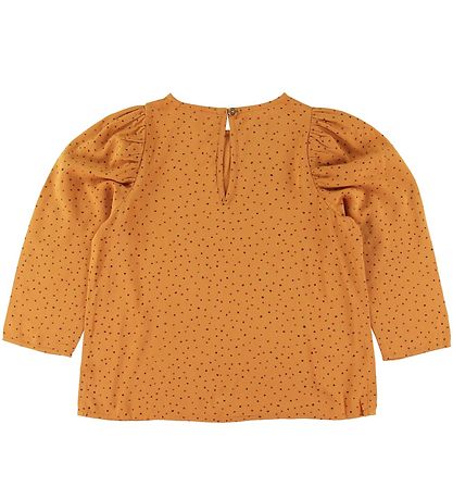 Soft Gallery Bluse - Gaelle - Orange m. Prikker