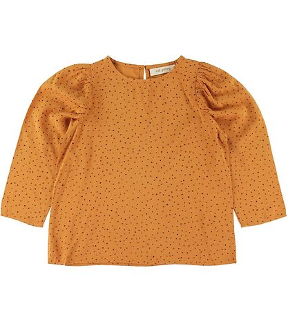 Soft Gallery Bluse - Gaelle - Orange m. Prikker