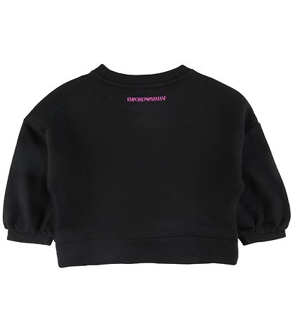 Emporio Armani Sweatshirt - Sort m. Palietter