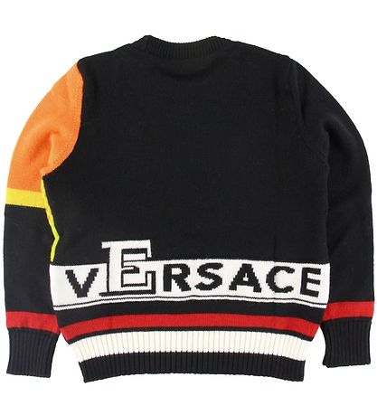 Versace Bluse - Uld - Multifarvet