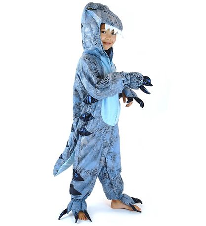 Den Goda Fen Udklædning - Dinosaur - Blå