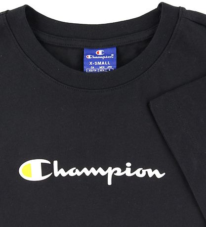 Champion Fashion T-shirt - Sort m. Logo